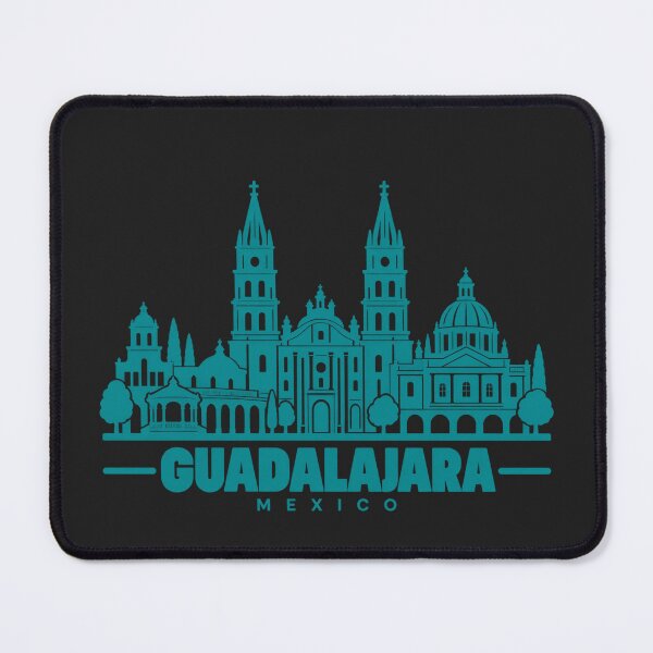 Item preview, Guadalajara Mexico Line Art Skyline Poster designed and sold by CMYKStudio.