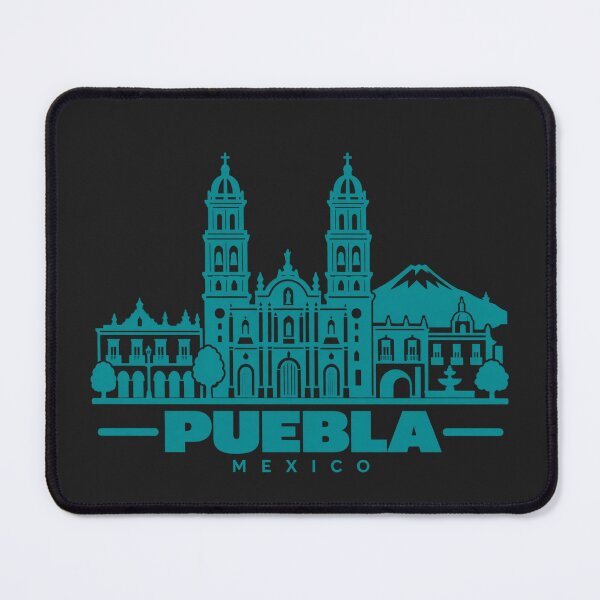 Item preview, Puebla Mexico Line Art Landmark Poster designed and sold by CMYKStudio.