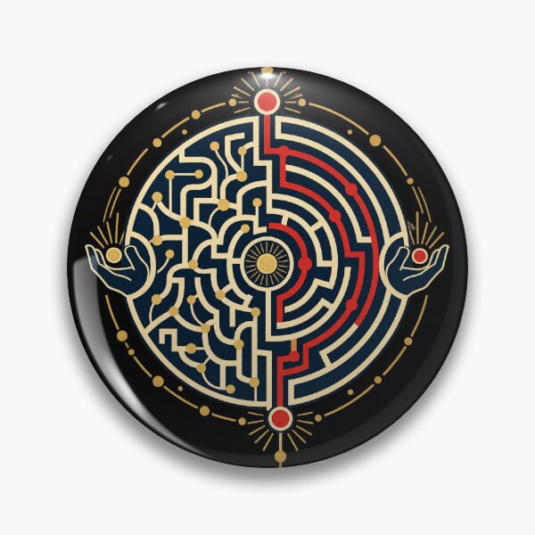 Item preview, Free Will Versus Fate – Philosophy Labyrinth Art designed and sold by AMICO77.