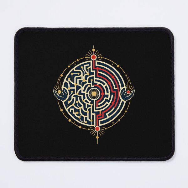 Item preview, Free Will Versus Fate – Philosophy Labyrinth Art designed and sold by AMICO77.