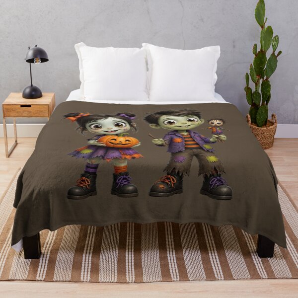 Item preview, Halloween Cute Zombie Boy and Girl designed and sold by All About DigiCraft by Fedelina.