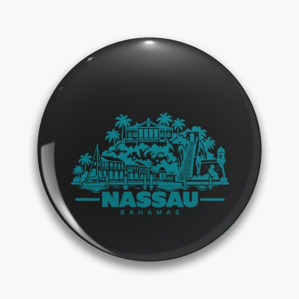 Artikelvorschau, Nassau, Bahamas – Küstenlinien-Poster (Linienzeichnung) entworfen und verkauft von CMYKStudio.