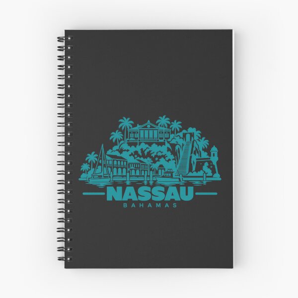 Item preview, Nassau Bahamas Line Art Coastline Poster designed and sold by CMYKStudio.