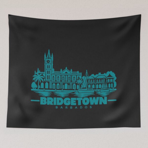 Item preview, Bridgetown Barbados Line Art Landmark Poster designed and sold by CMYKStudio.