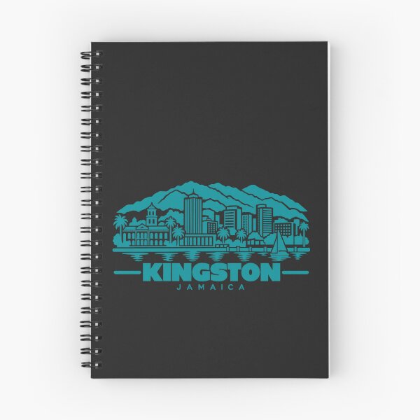 Item preview, Kingston Jamaica Line Art Skyline Poster designed and sold by CMYKStudio.