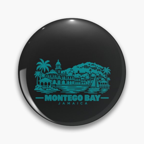 Item preview, Montego Bay Jamaica Line Art Coastline Poster designed and sold by CMYKStudio.