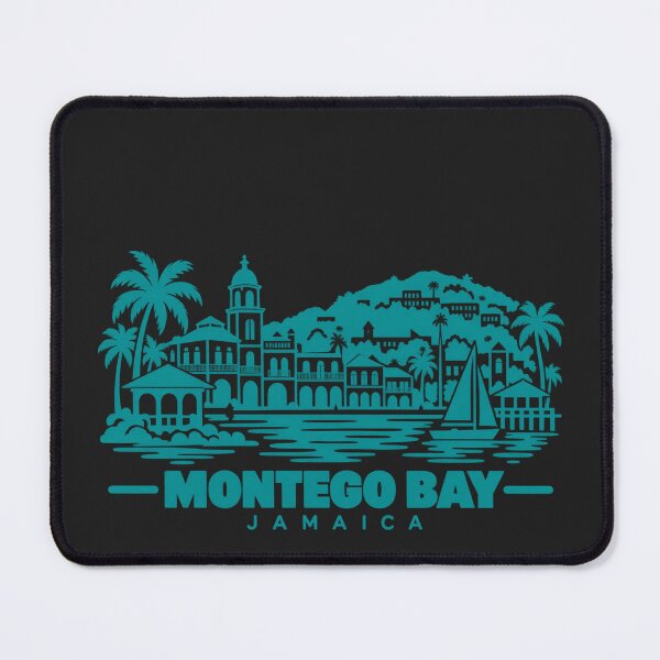 Item preview, Montego Bay Jamaica Line Art Coastline Poster designed and sold by CMYKStudio.