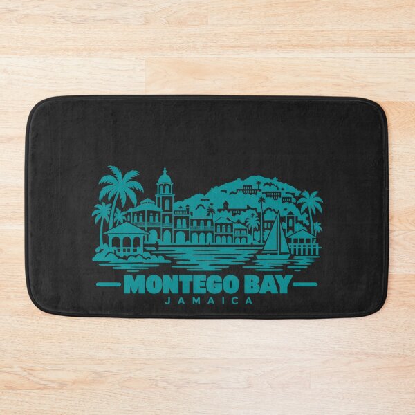 Item preview, Montego Bay Jamaica Line Art Coastline Poster designed and sold by CMYKStudio.