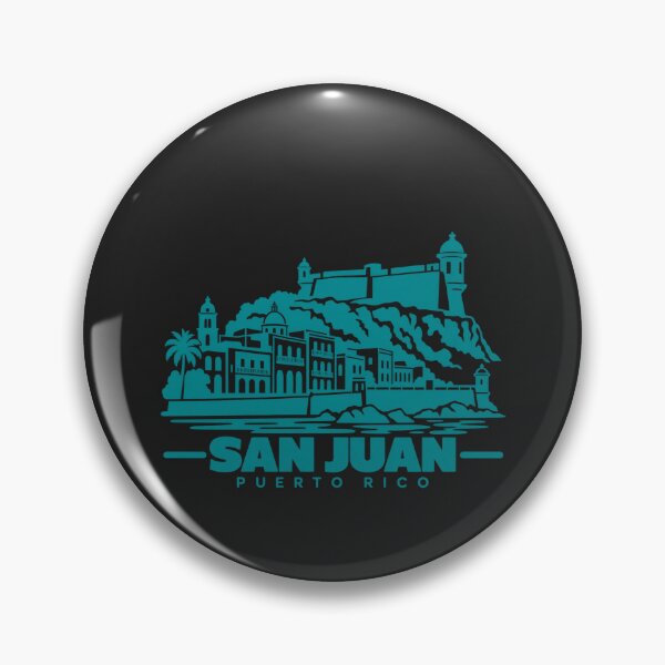 Item preview, San Juan Puerto Rico Line Art Landmark Poster designed and sold by CMYKStudio.