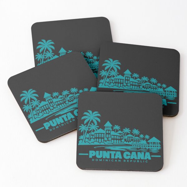 Item preview, Punta Cana Dominican Republic Line Art Coastline Poster designed and sold by CMYKStudio.
