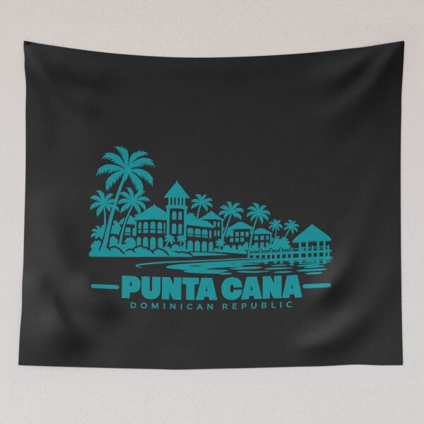 Item preview, Punta Cana Dominican Republic Line Art Coastline Poster designed and sold by CMYKStudio.