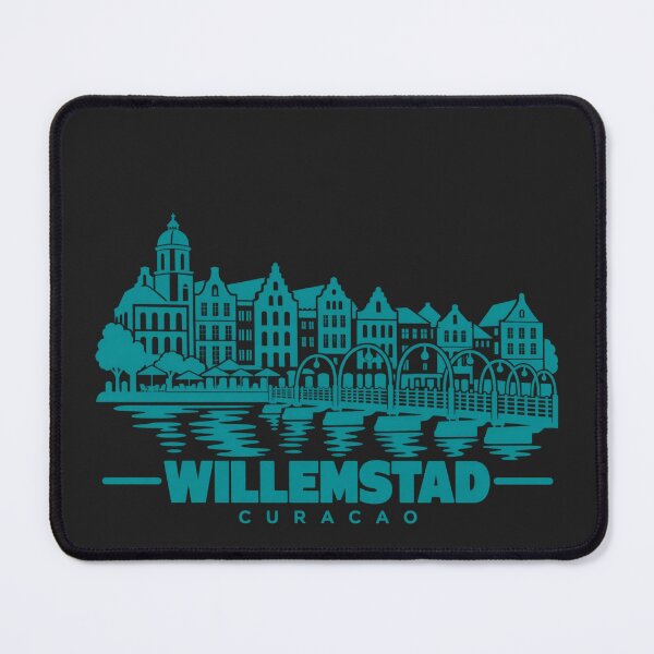 Item preview, Willemstad Curacao Line Art Landmark Poster designed and sold by CMYKStudio.