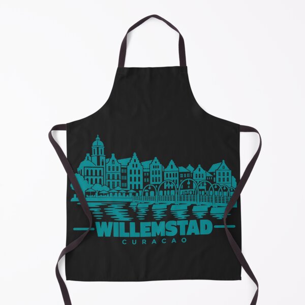 Item preview, Willemstad Curacao Line Art Landmark Poster designed and sold by CMYKStudio.