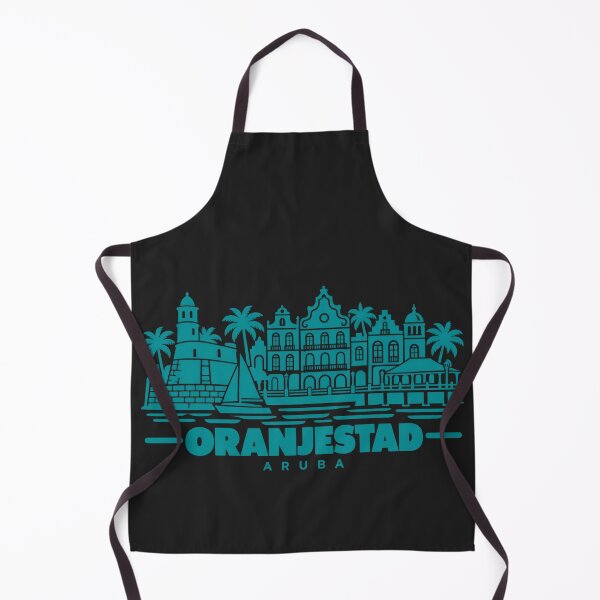 Item preview, Oranjestad Aruba Line Art Coastline Poster designed and sold by CMYKStudio.