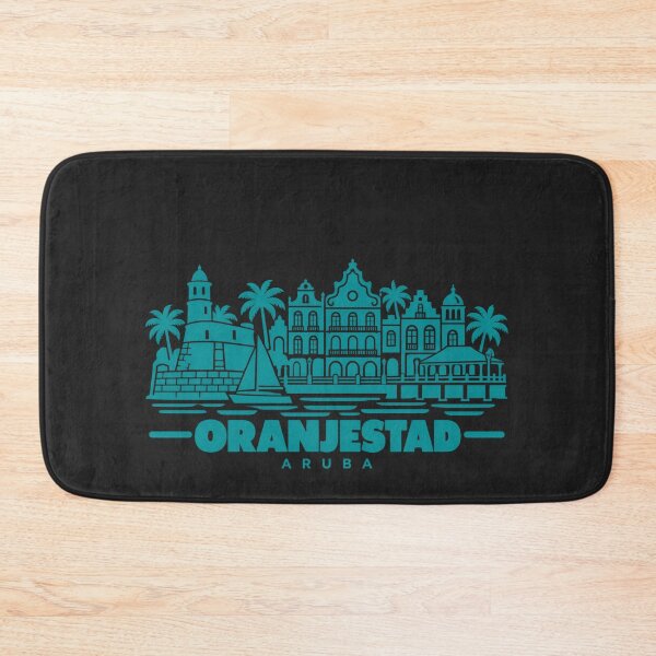 Item preview, Oranjestad Aruba Line Art Coastline Poster designed and sold by CMYKStudio.
