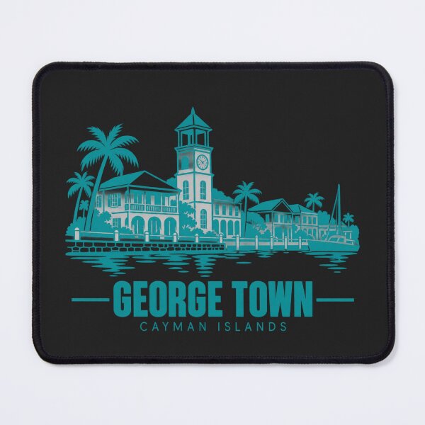 Item preview, George Town Cayman Islands Line Art Coastline Poster designed and sold by CMYKStudio.