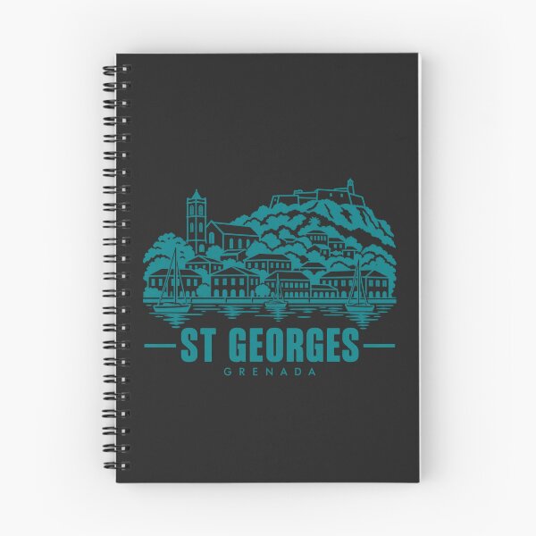 Item preview, St Georges Grenada Line Art Coastline Poster designed and sold by CMYKStudio.