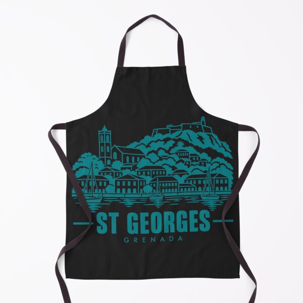 Item preview, St Georges Grenada Line Art Coastline Poster designed and sold by CMYKStudio.