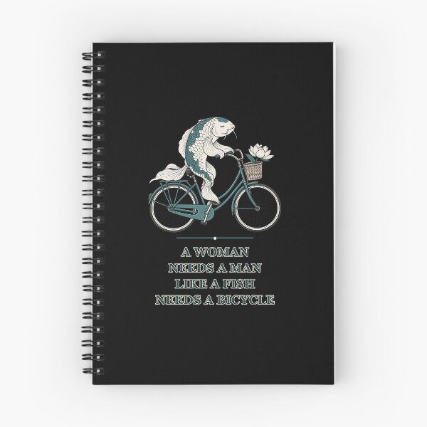Item preview, A Woman Needs a Man Like a Fish Needs a Bicycle – Koi designed and sold by AMICO77.