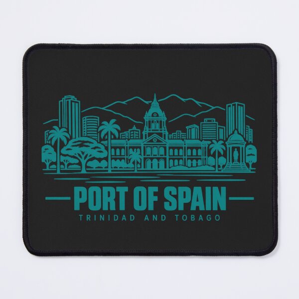 Item preview, Port of Spain Trinidad and Tobago Line Art Skyline Poster designed and sold by CMYKStudio.