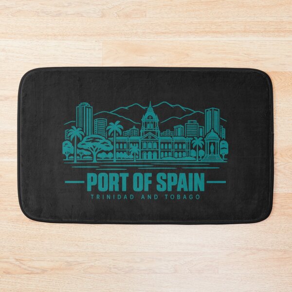 Item preview, Port of Spain Trinidad and Tobago Line Art Skyline Poster designed and sold by CMYKStudio.