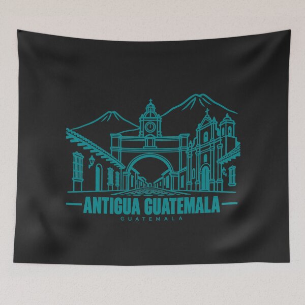 Item preview, Antigua Guatemala Guatemala Line Art Landmark Poster designed and sold by CMYKStudio.