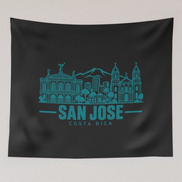 Item preview, San Jose Costa Rica Line Art Skyline Poster designed and sold by CMYKStudio.