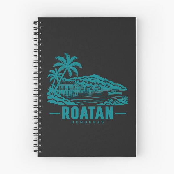 Item preview, Roatan Honduras Line Art Coastline Poster designed and sold by CMYKStudio.