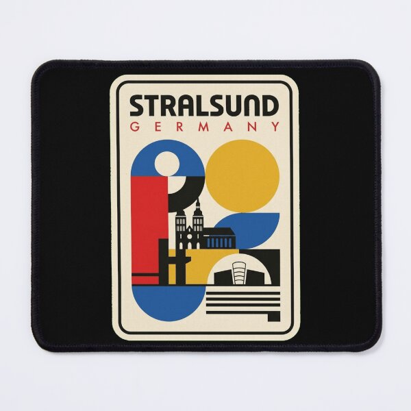 Item preview, Retro Stralsund Bauhaus Geometric Skyline designed and sold by k3rstman1.