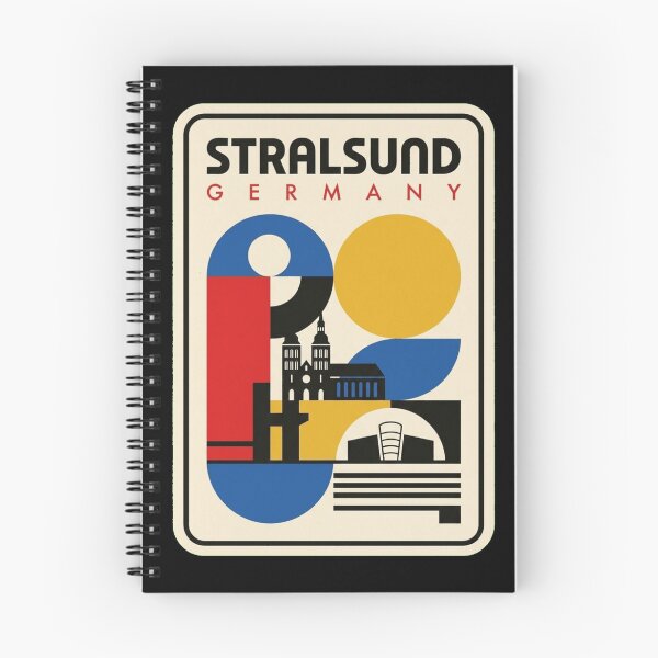 Item preview, Retro Stralsund Bauhaus Geometric Skyline designed and sold by k3rstman1.