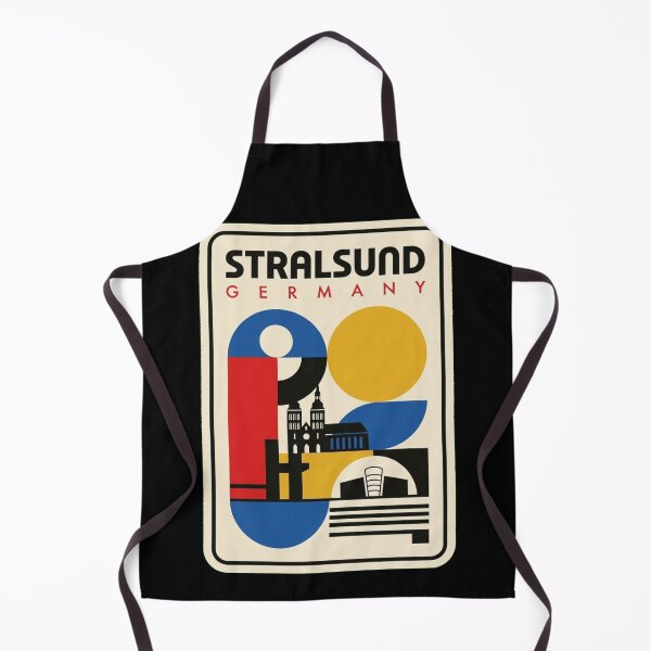 Item preview, Retro Stralsund Bauhaus Geometric Skyline designed and sold by k3rstman1.