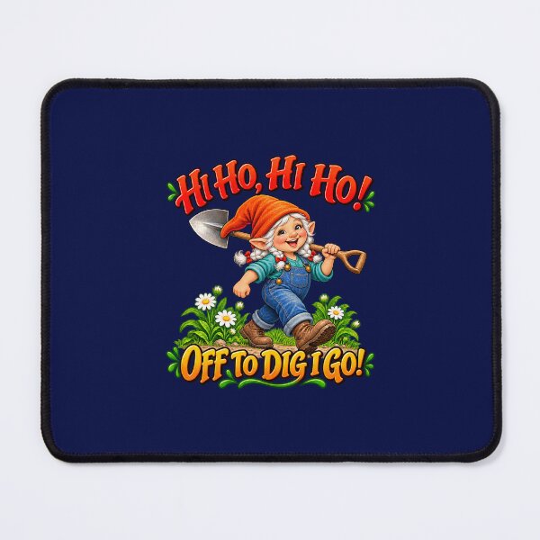 Item preview, Hi Ho, Hi Ho! Off to Dig I Go! Female Gardening Gnome designed and sold by TZehrfeldPhotos.