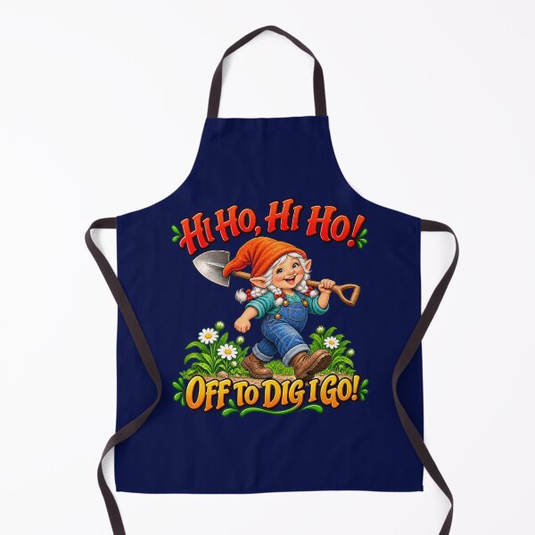 Item preview, Hi Ho, Hi Ho! Off to Dig I Go! Female Gardening Gnome designed and sold by TZehrfeldPhotos.