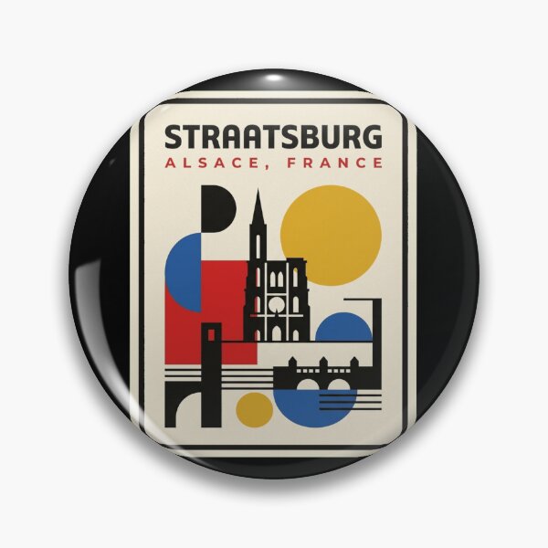 Item preview, Retro Straatsburg Bauhaus Geometric Skyline designed and sold by k3rstman1.