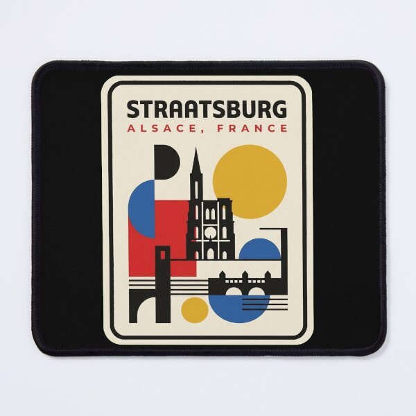 Item preview, Retro Straatsburg Bauhaus Geometric Skyline designed and sold by k3rstman1.