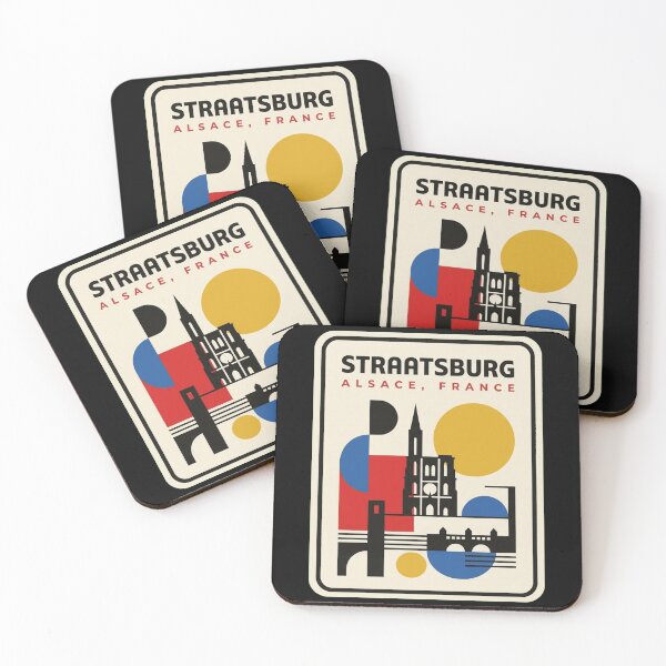 Item preview, Retro Straatsburg Bauhaus Geometric Skyline designed and sold by k3rstman1.