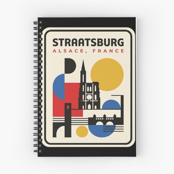 Item preview, Retro Straatsburg Bauhaus Geometric Skyline designed and sold by k3rstman1.