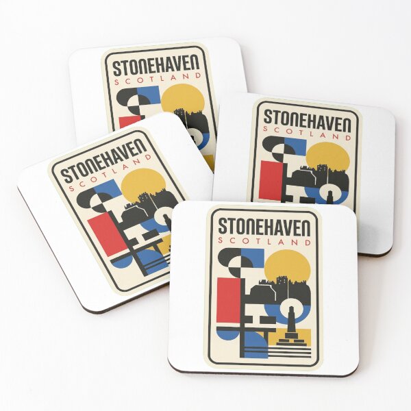 Item preview, Retro Stonehaven Bauhaus Geometric Skyline designed and sold by k3rstman1.