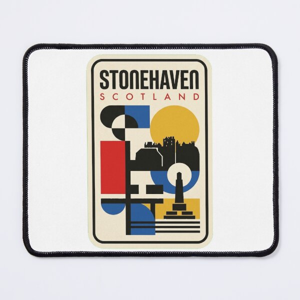 Item preview, Retro Stonehaven Bauhaus Geometric Skyline designed and sold by k3rstman1.