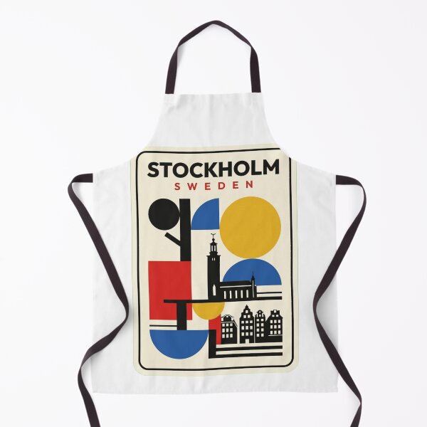 Item preview, Retro Stockholm Bauhaus Geometric Skyline designed and sold by k3rstman1.