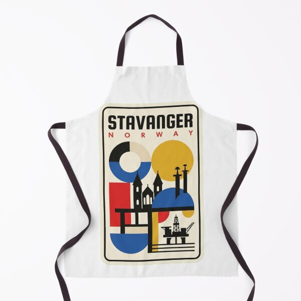 Item preview, Retro Stavanger Bauhaus Geometric Skyline designed and sold by k3rstman1.