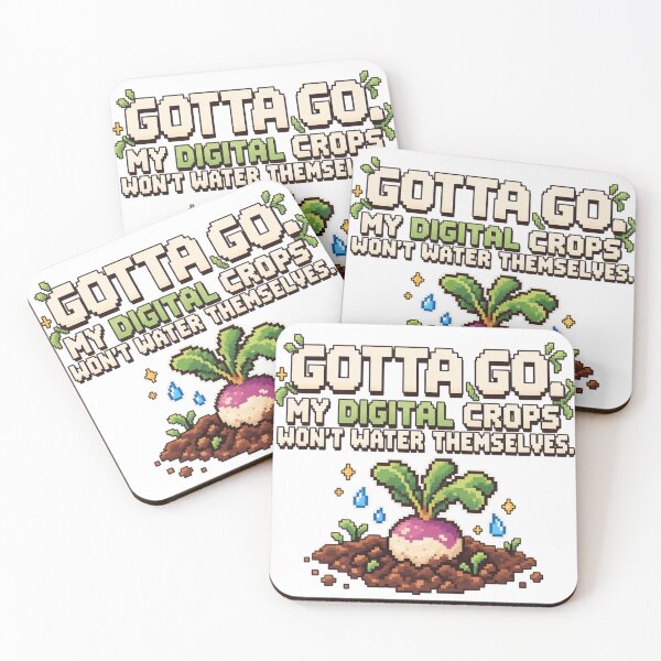 Item preview, My Digital Crops Won't Water Themselves | Farming Game Humor designed and sold by Context Optional.