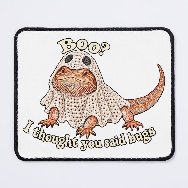 Item preview, Bearded Dragon Boo I Thought You Said Bugs designed and sold by threadandfangs.