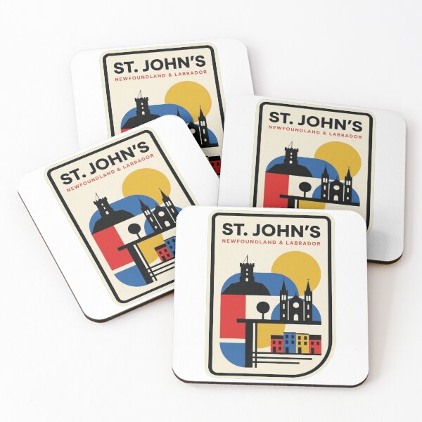 Item preview, Retro St. John'S Bauhaus Geometric Skyline designed and sold by k3rstman1.
