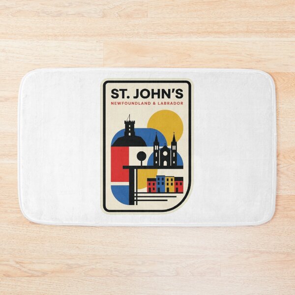 Item preview, Retro St. John'S Bauhaus Geometric Skyline designed and sold by k3rstman1.