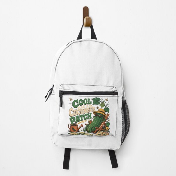 Item preview, Cool as a Cucumber Patch Funny Garden Pickle designed and sold by JoyfullyOffbeat.