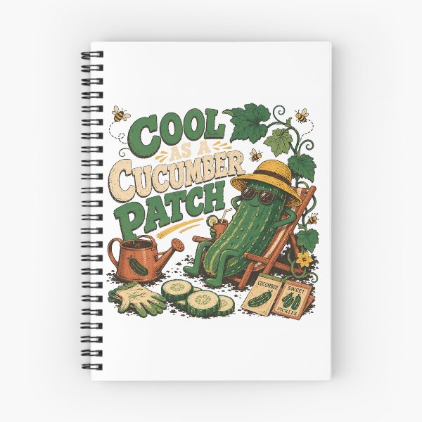 Item preview, Cool as a Cucumber Patch Funny Garden Pickle designed and sold by JoyfullyOffbeat.
