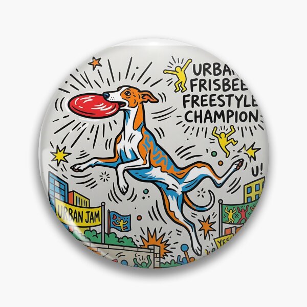 Item preview, Whippet Frisbee Freestyle Champion designed and sold by PictoVibe.