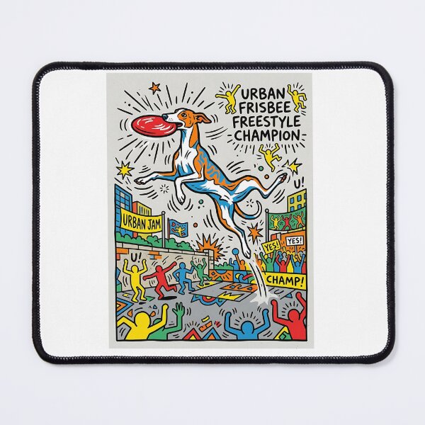 Item preview, Whippet Frisbee Freestyle Champion designed and sold by PictoVibe.