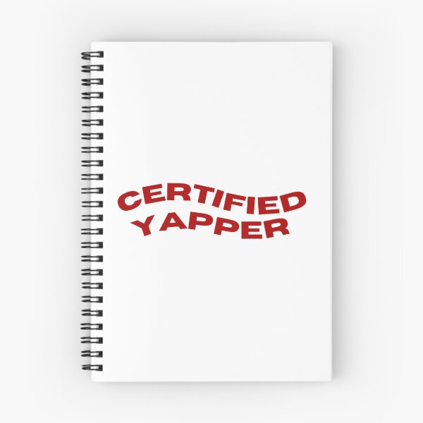 Item preview, "CERTIFIED YAPPER" for real yappers designed and sold by mooniness.